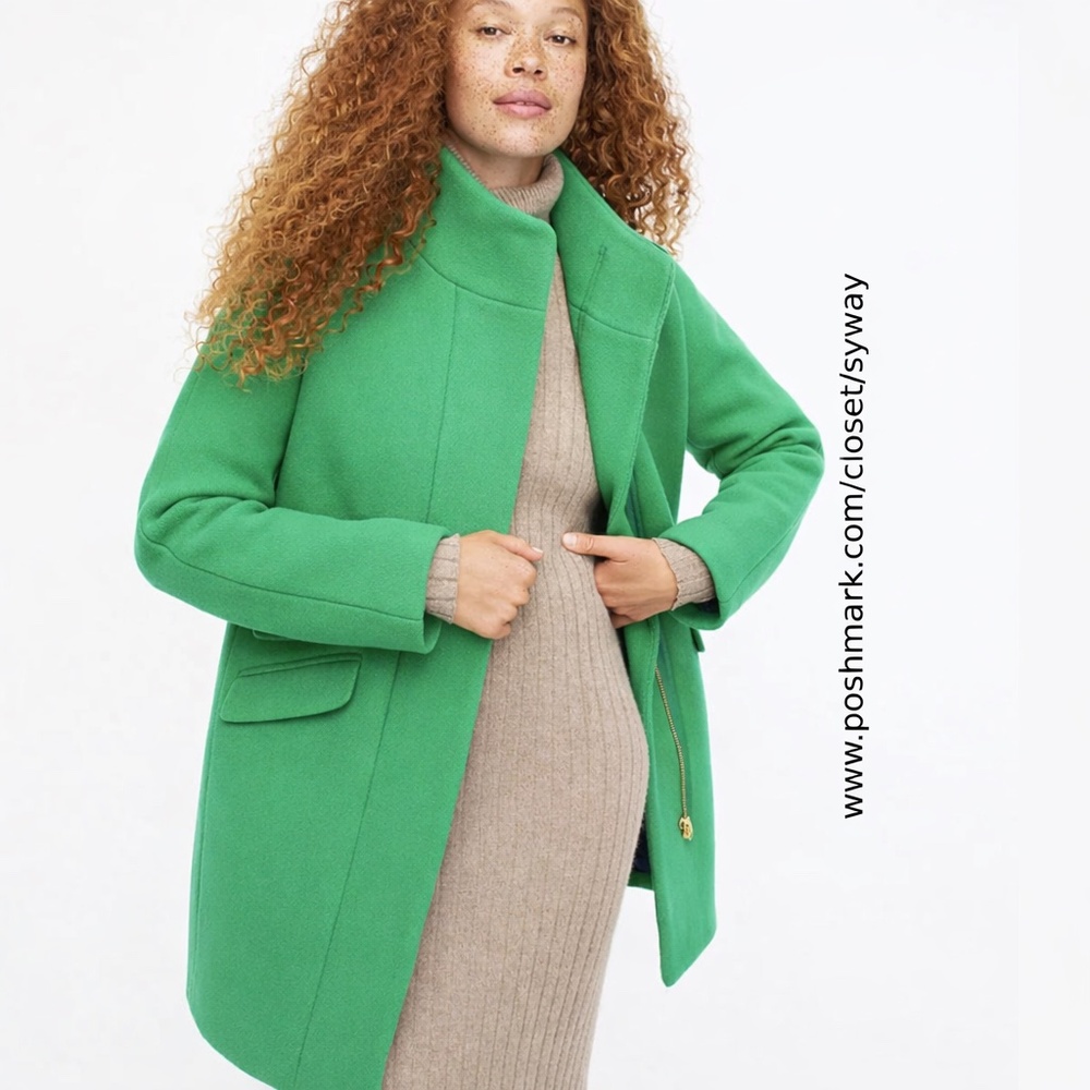 J Crew Cocoon Coat in Italian Stadium Cloth Wool